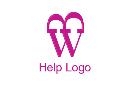 letter B and letter W in serif font joined together 