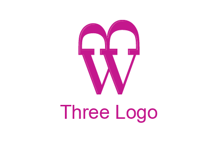 letter B and letter W in serif font joined together 