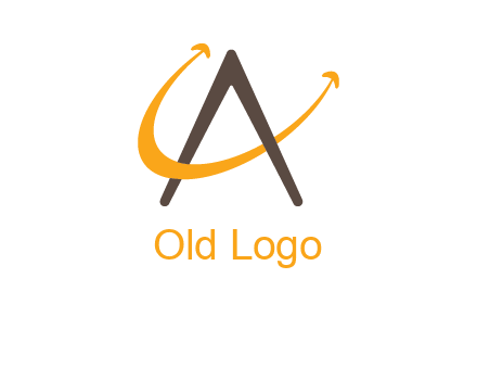 Letters ac creating smile logo