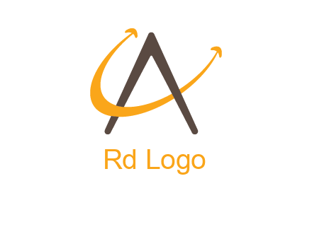 Letters ac creating smile logo