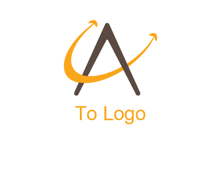 Letters ac creating smile logo