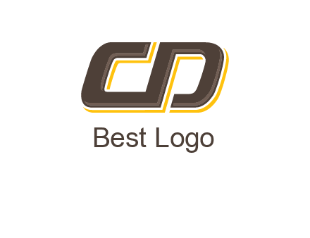 letter C and D forming sideways letter S