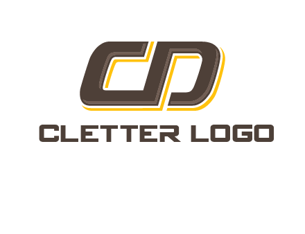 letter C and D forming sideways letter S