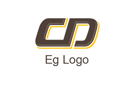 letter C and D forming sideways letter S