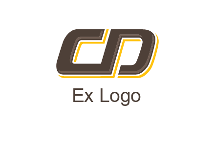 letter C and D forming sideways letter S
