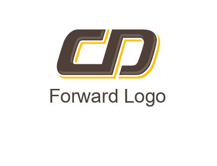 letter C and D forming sideways letter S