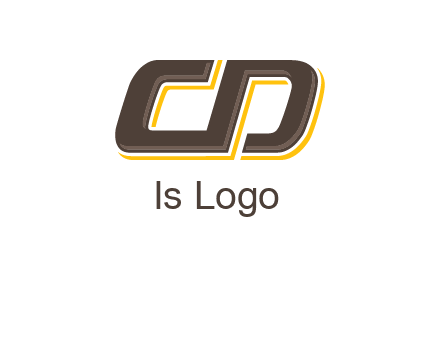 letter C and D forming sideways letter S
