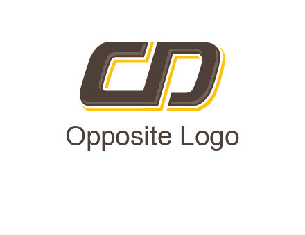 letter C and D forming sideways letter S