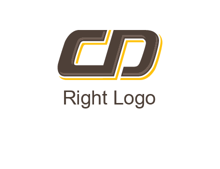 letter C and D forming sideways letter S