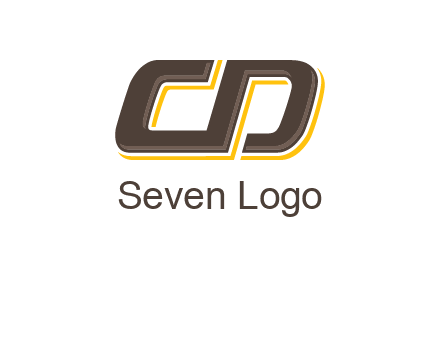 letter C and D forming sideways letter S