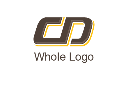 letter C and D forming sideways letter S