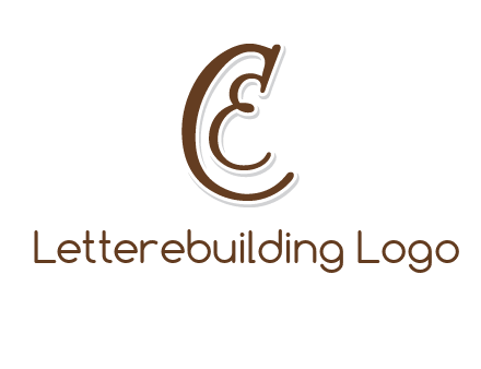 script font letter C and letter E joined together
