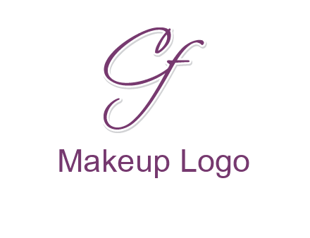 script font letter C and F joined together 
