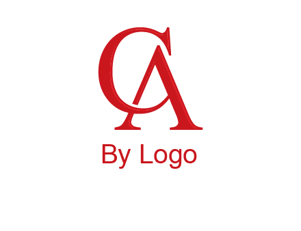 letter C and A joined together