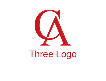 letter C and A joined together