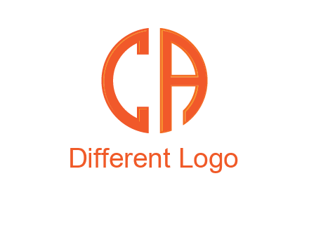 letter C and A forming circle
