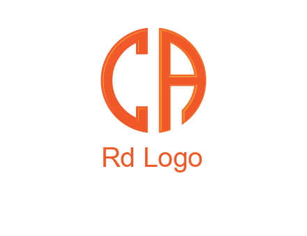 letter C and A forming circle