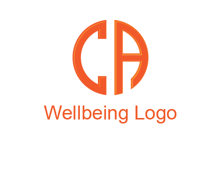 letter C and A forming circle