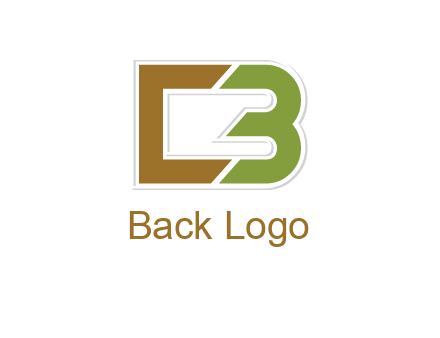 blocky letter C and letter B together