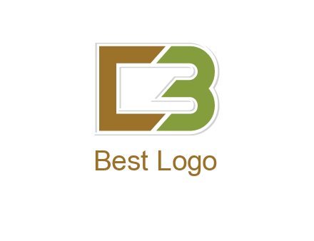 blocky letter C and letter B together