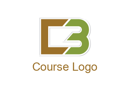 blocky letter C and letter B together