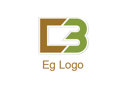 blocky letter C and letter B together