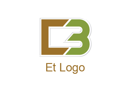blocky letter C and letter B together