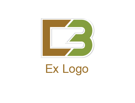 blocky letter C and letter B together