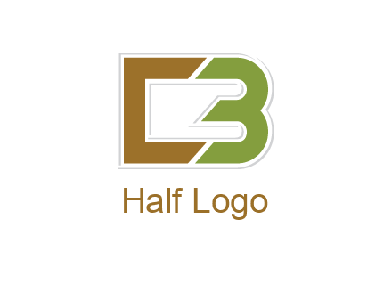 blocky letter C and letter B together