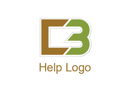 blocky letter C and letter B together