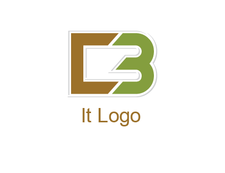 blocky letter C and letter B together