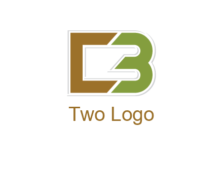 blocky letter C and letter B together