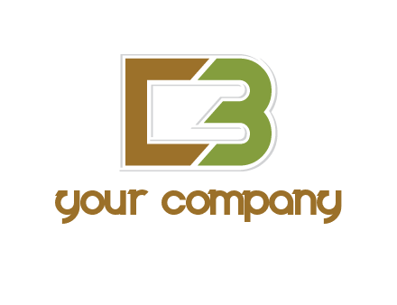 blocky letter C and letter B together