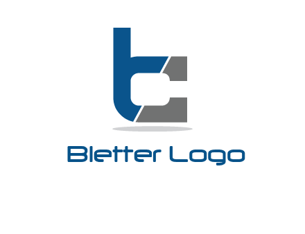 letter B forming letter C