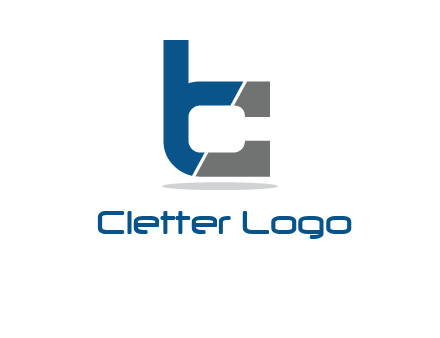 letter B forming letter C