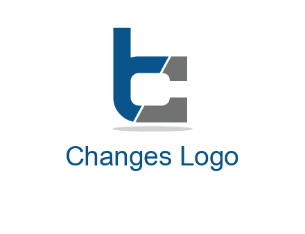 letter B forming letter C