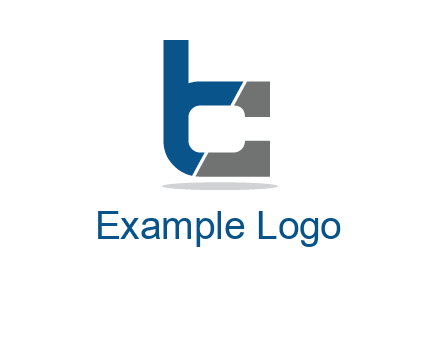 letter B forming letter C