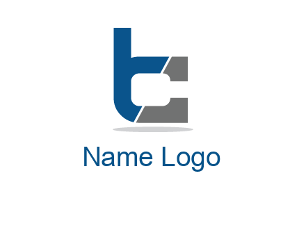 letter B forming letter C