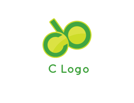 letter C and letter B in circles