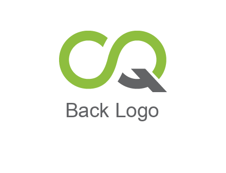infinity sign with letter Q