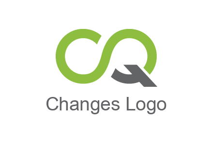 infinity sign with letter Q