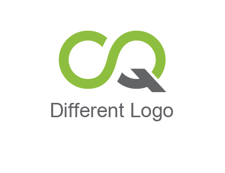 infinity sign with letter Q