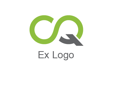 infinity sign with letter Q