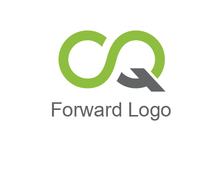 infinity sign with letter Q