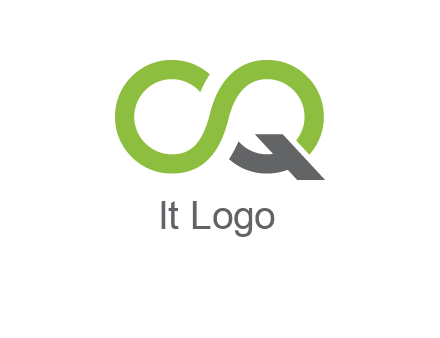 infinity sign with letter Q