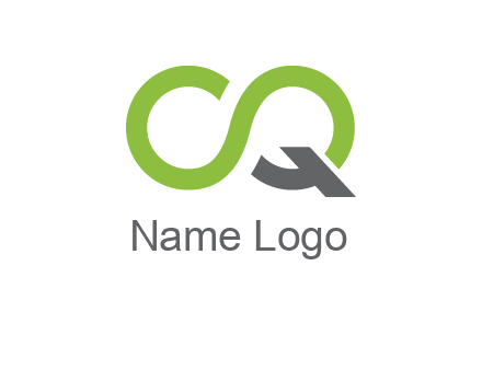 infinity sign with letter Q