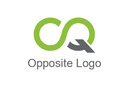 infinity sign with letter Q