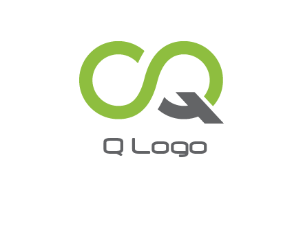 infinity sign with letter Q