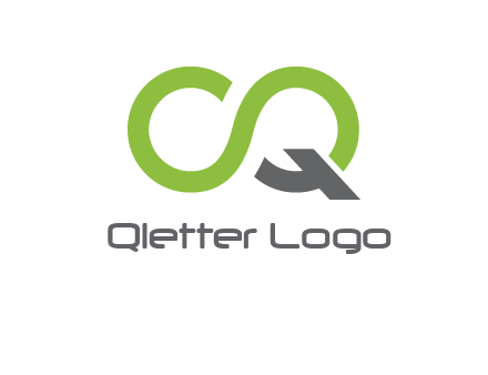 infinity sign with letter Q