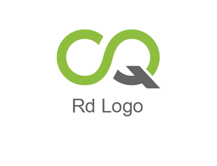 infinity sign with letter Q